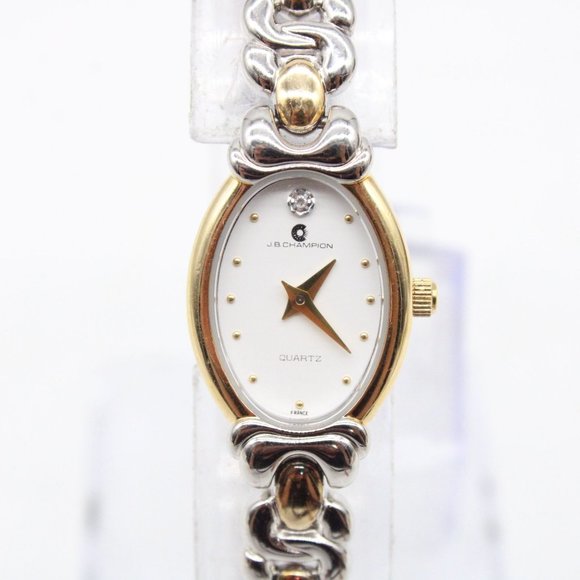 J.B Champion Watch Womens Silver Tone Stainless Steel France Classic White Dial - Picture 3 of 8